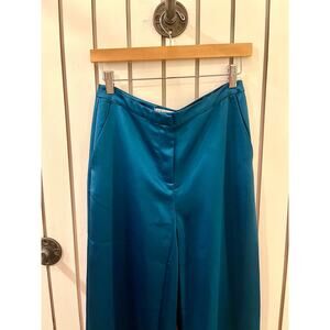 Trina Turk Turqoiuse Wide Leg Pants Size 2 NWT